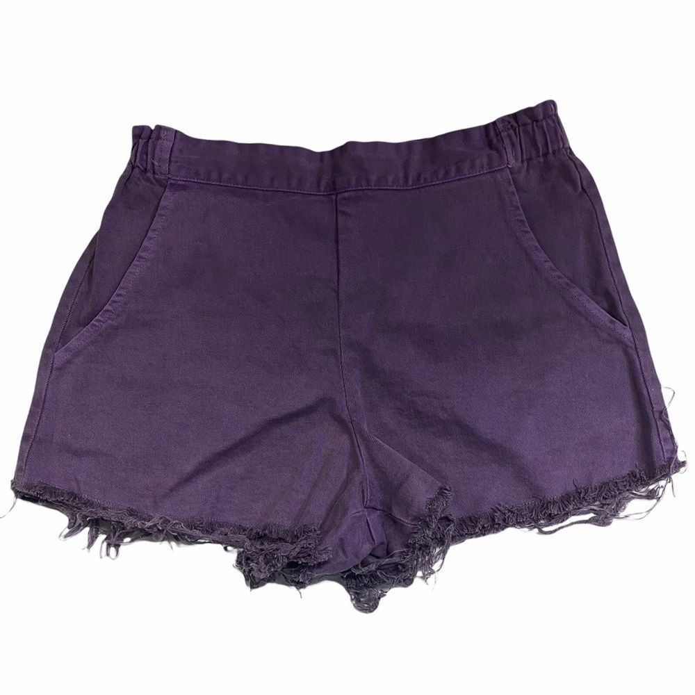 Urban Renewal Plum High Waisted Purple Shorts‎ Summer Medium Pocket